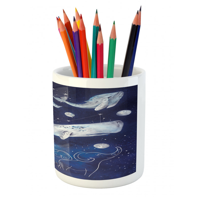 Space Universe Planet Pencil Pen Holder