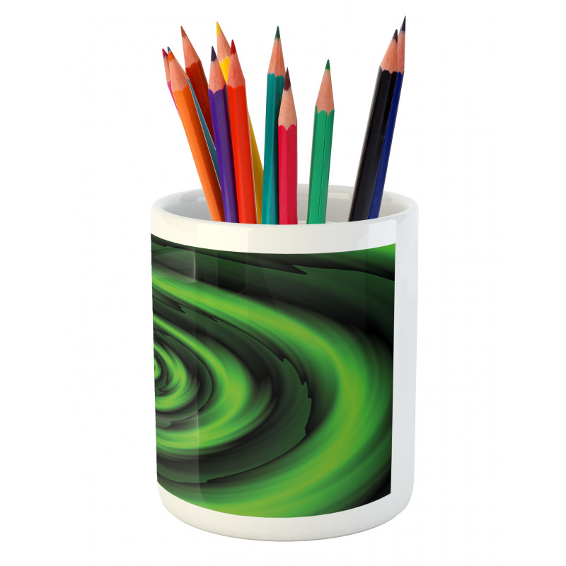 Abstract Spirals Pencil Pen Holder