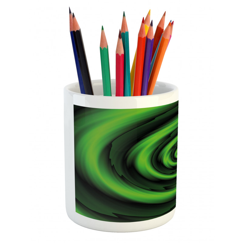 Abstract Spirals Pencil Pen Holder