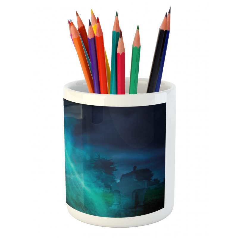 Gothic Ghost Pencil Pen Holder
