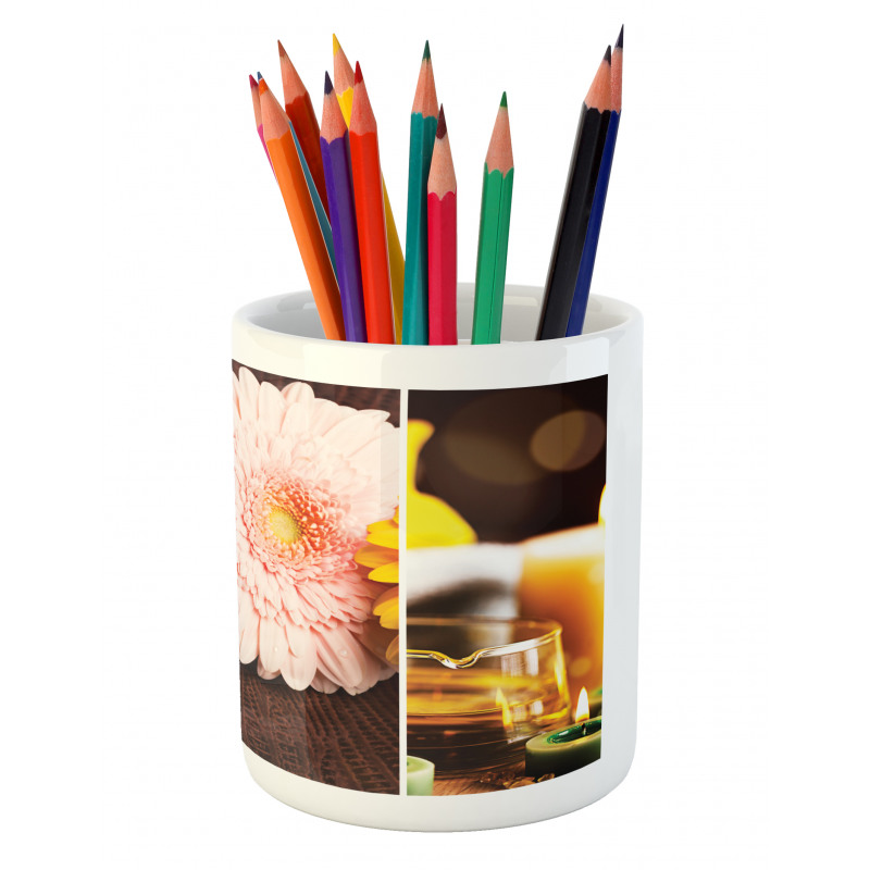 Gerbera Candles Spa Pencil Pen Holder