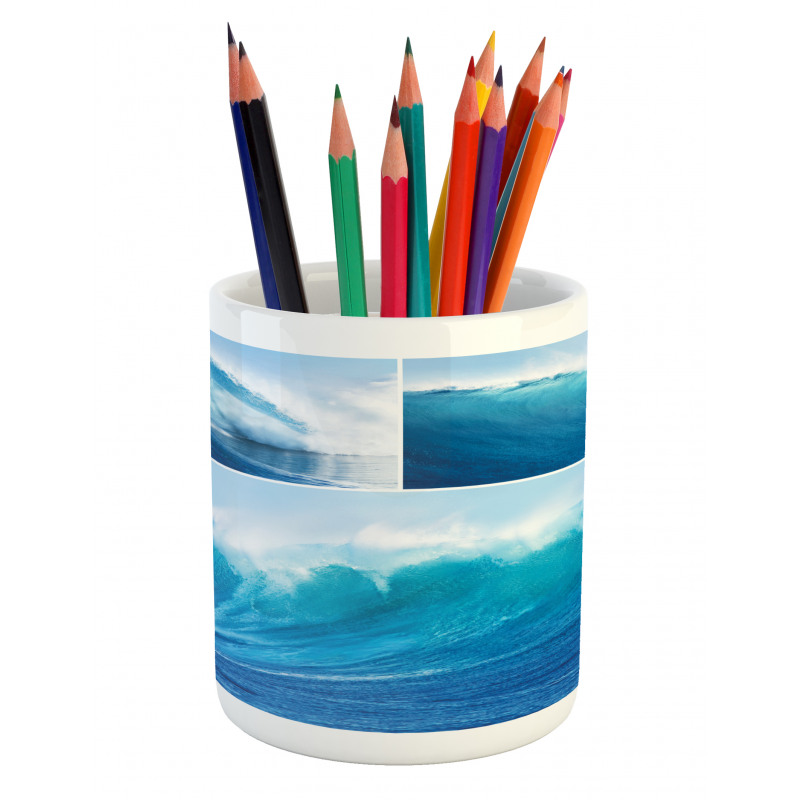 Giant Sea Ocean Waves Pencil Pen Holder