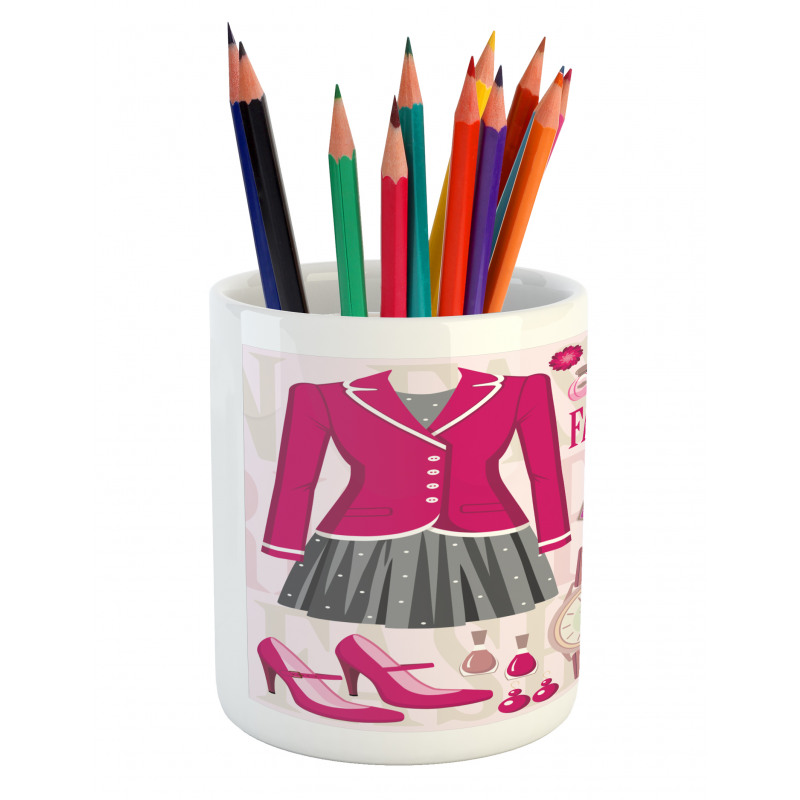 Fashion in Paris Dresses Pencil Pen Holder