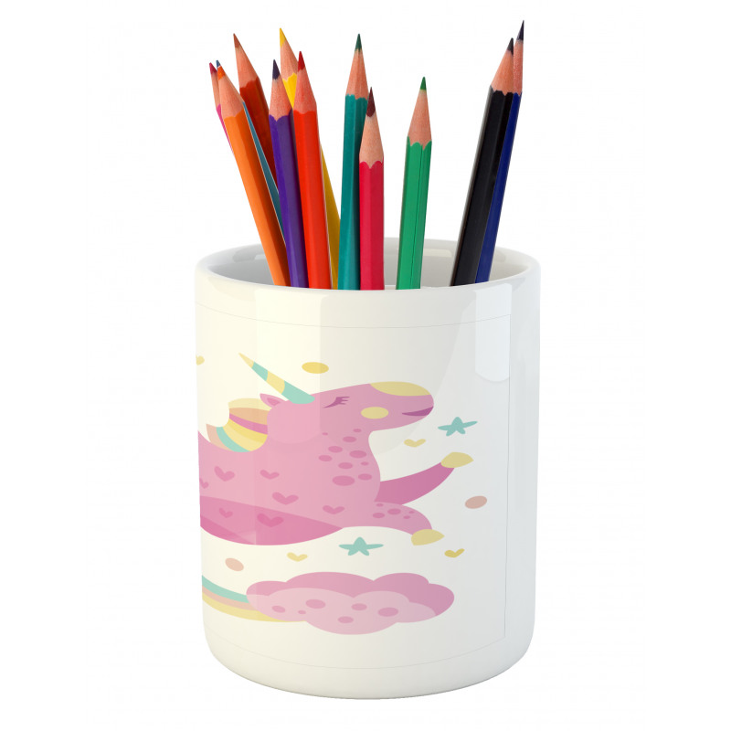 Unicorn with Star Rainbow Pencil Pen Holder