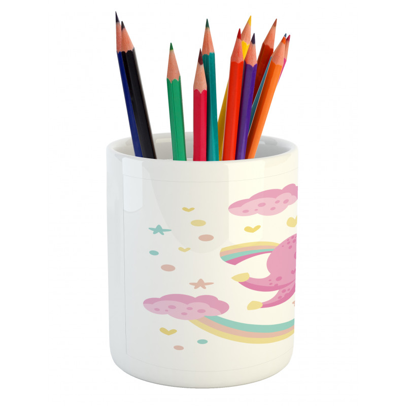 Unicorn with Star Rainbow Pencil Pen Holder