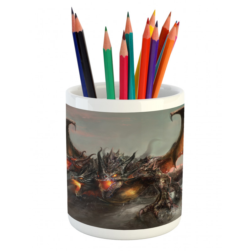 Dragon Monster Pencil Pen Holder