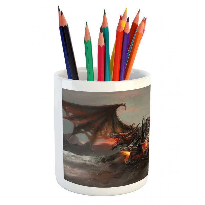 Dragon Monster Pencil Pen Holder