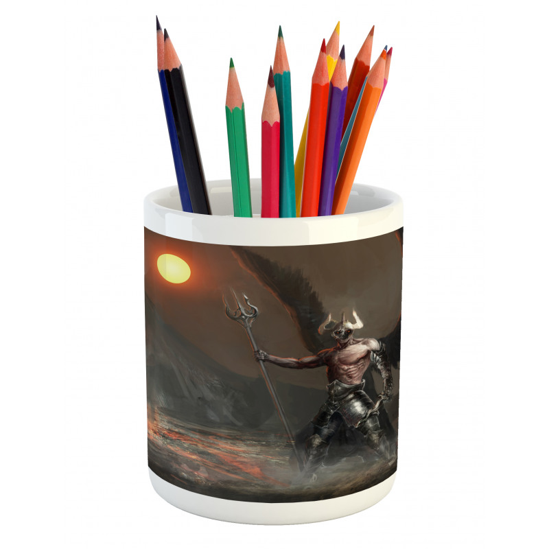 Knight Artwork Pencil Pen Holder