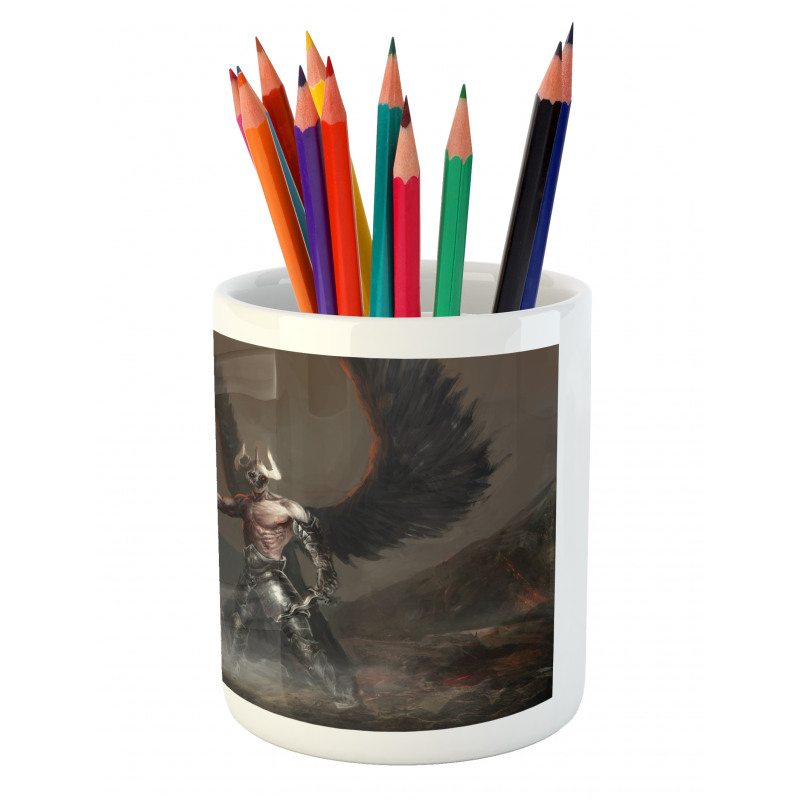 Knight Artwork Pencil Pen Holder