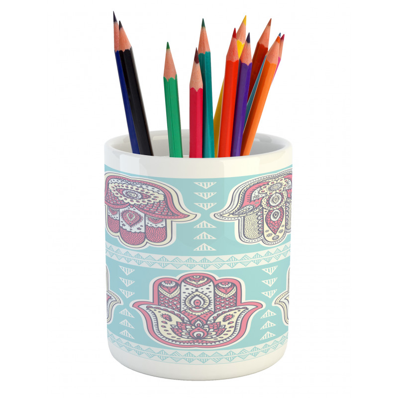 Boho Ornate Art Pencil Pen Holder