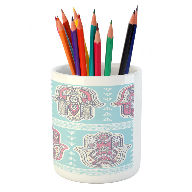 Boho Ornate Art Pencil Pen Holder