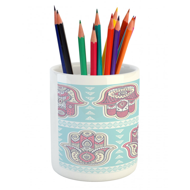 Boho Ornate Art Pencil Pen Holder