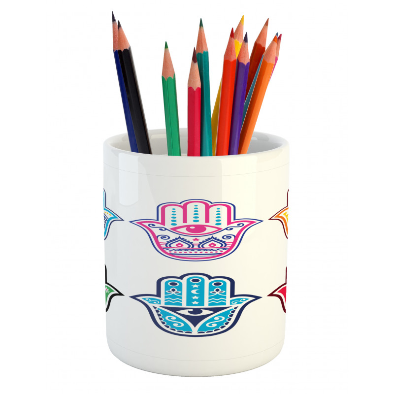 Colorful Hand Third Eye Pencil Pen Holder