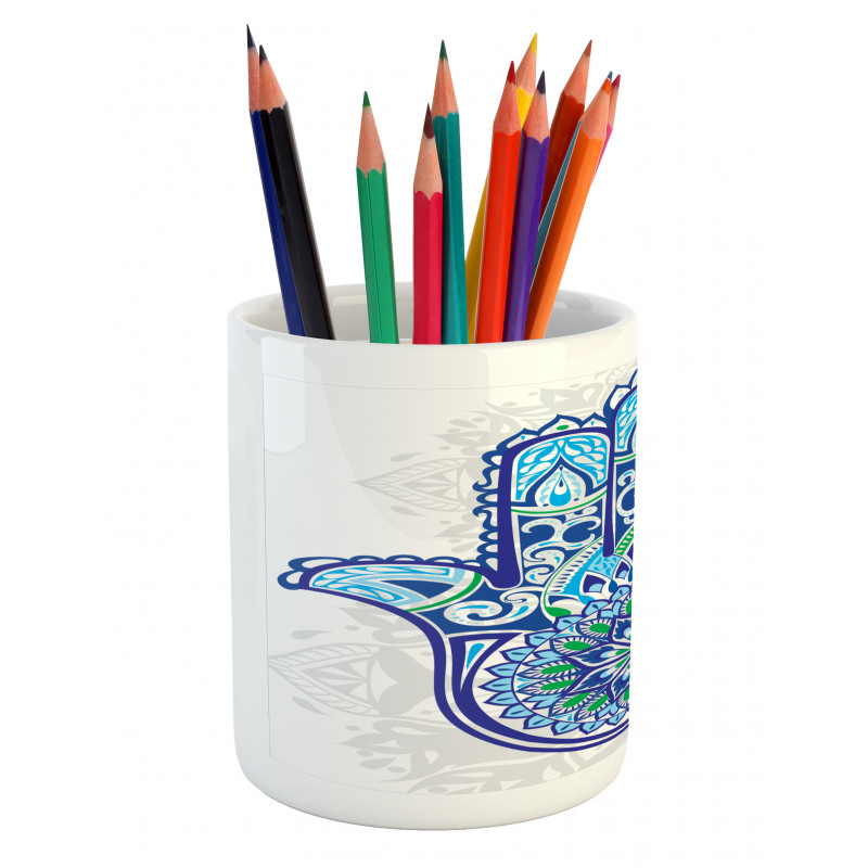 Eastern Floral Pencil Pen Holder