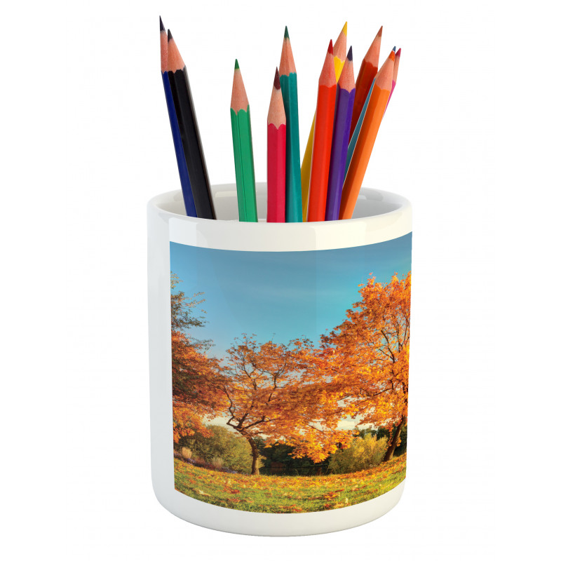 Maple Tree in Autumn Pencil Pen Holder