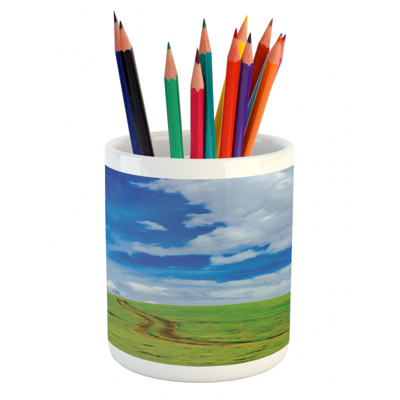 Path in Meadow Rural Pencil Pen Holder