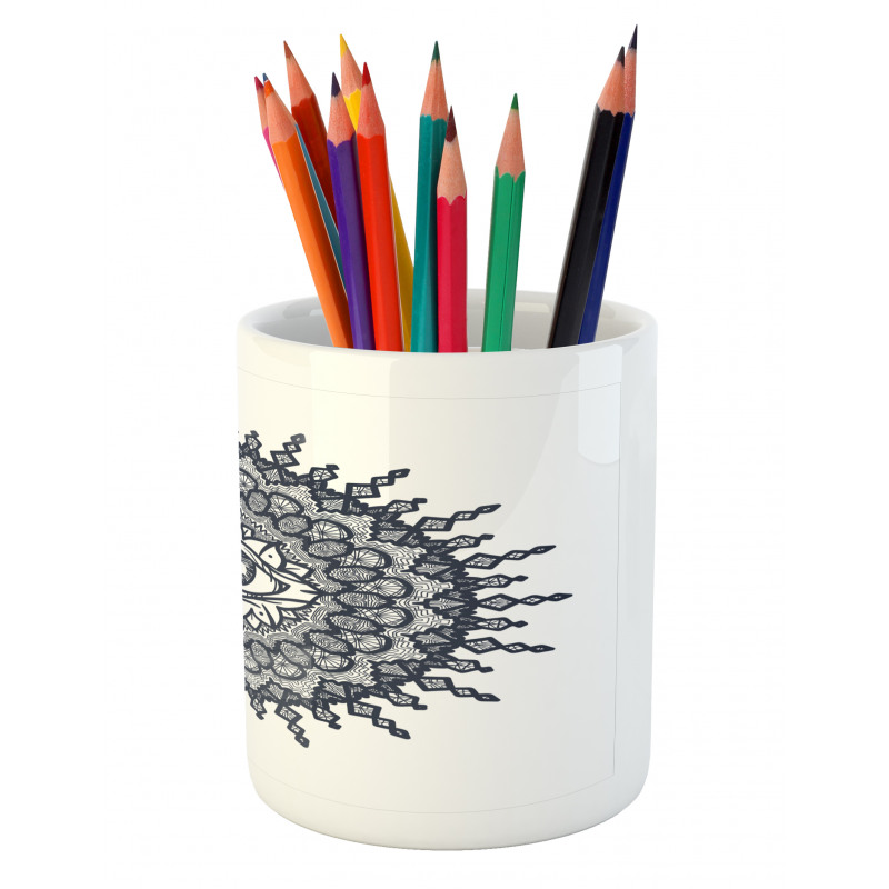 Traditional Mandala Art Pencil Pen Holder