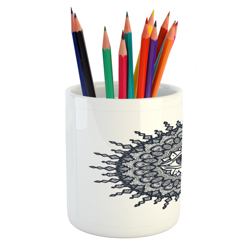 Traditional Mandala Art Pencil Pen Holder