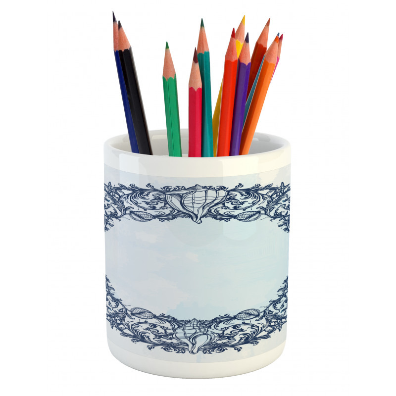 Floral Circle Pencil Pen Holder