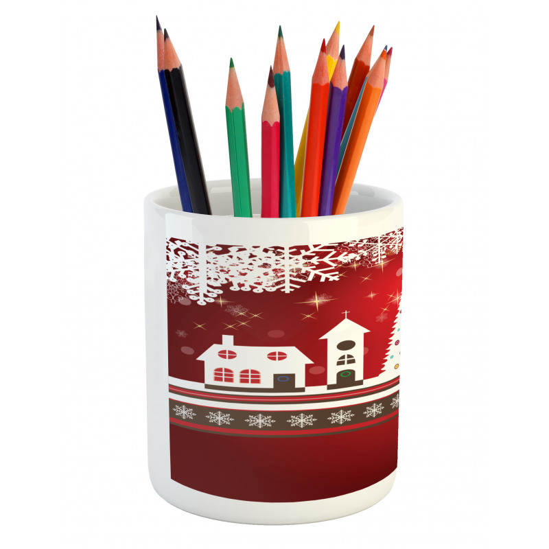 Winter Theme Tree Pencil Pen Holder
