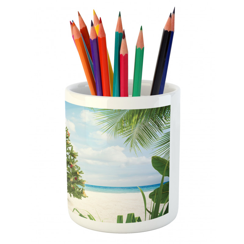 Holiday Party Tree Pencil Pen Holder
