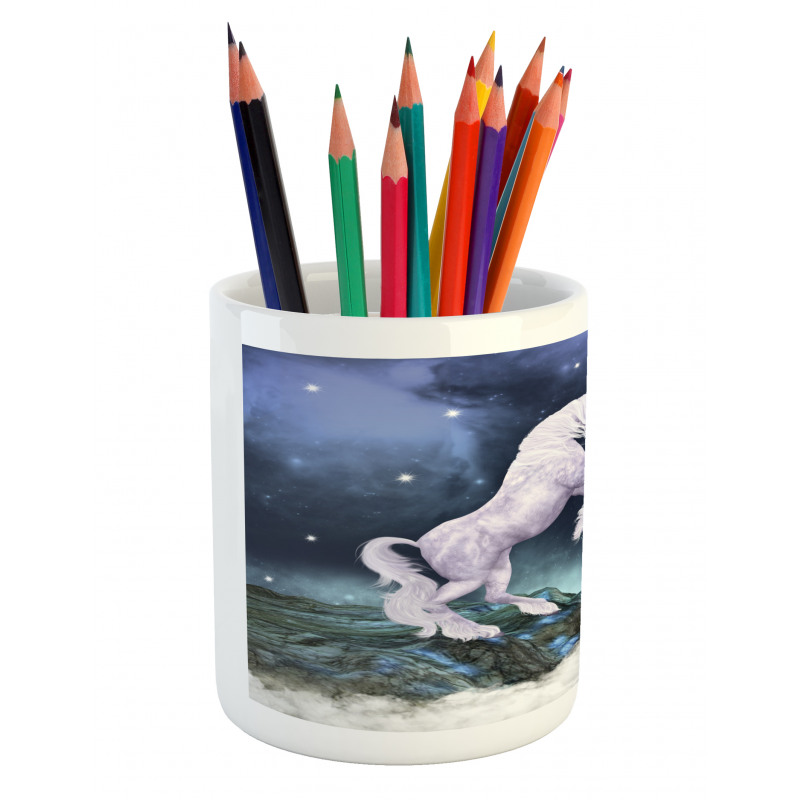 Rock up Cliffs Image Pencil Pen Holder