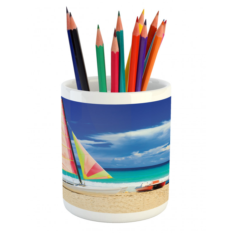 Ocean Sailing Exotic Pencil Pen Holder