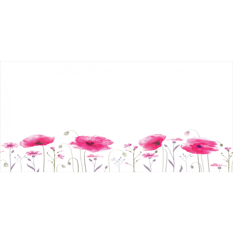 Pink Poppy Flowers Art Pencil Pen Holder