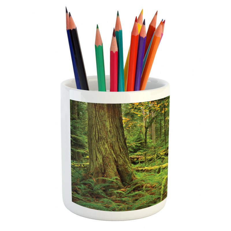 Woodland Bushes Moss Pencil Pen Holder