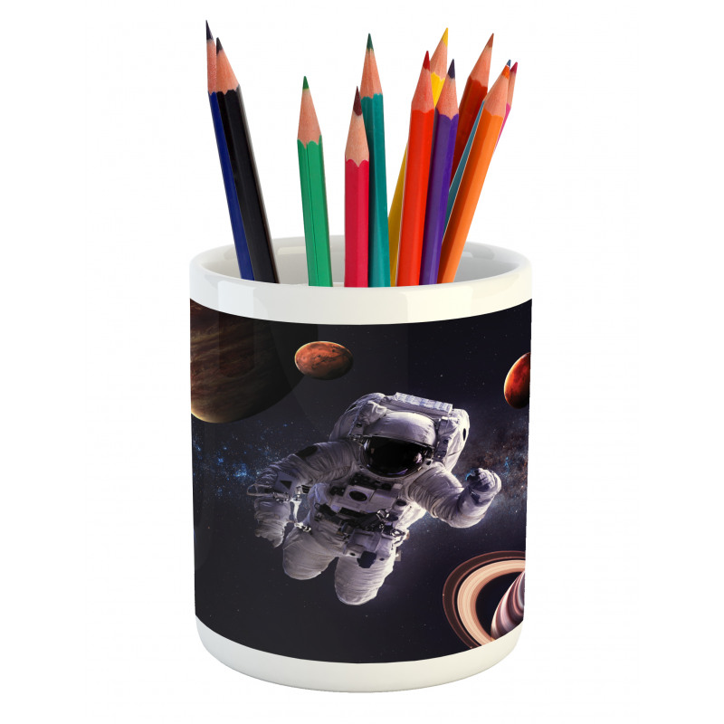 Planets Galaxies Pencil Pen Holder