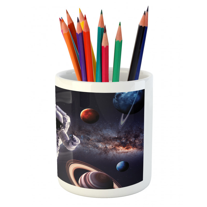 Planets Galaxies Pencil Pen Holder