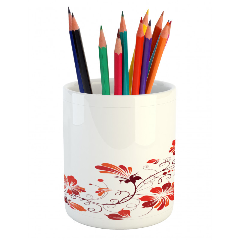 Floral Petal Ornaments Pencil Pen Holder