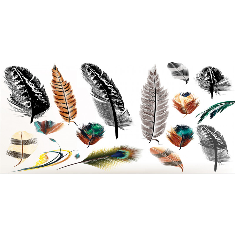 Bird Feather Retro Vibrant Pencil Pen Holder