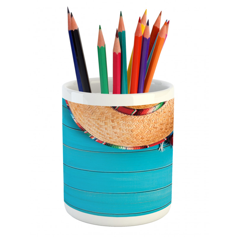 Latin Sombrero Pencil Pen Holder