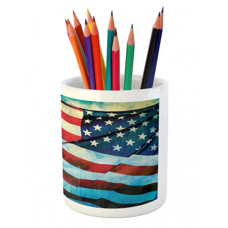 Wind Flagpole Pencil Pen Holder