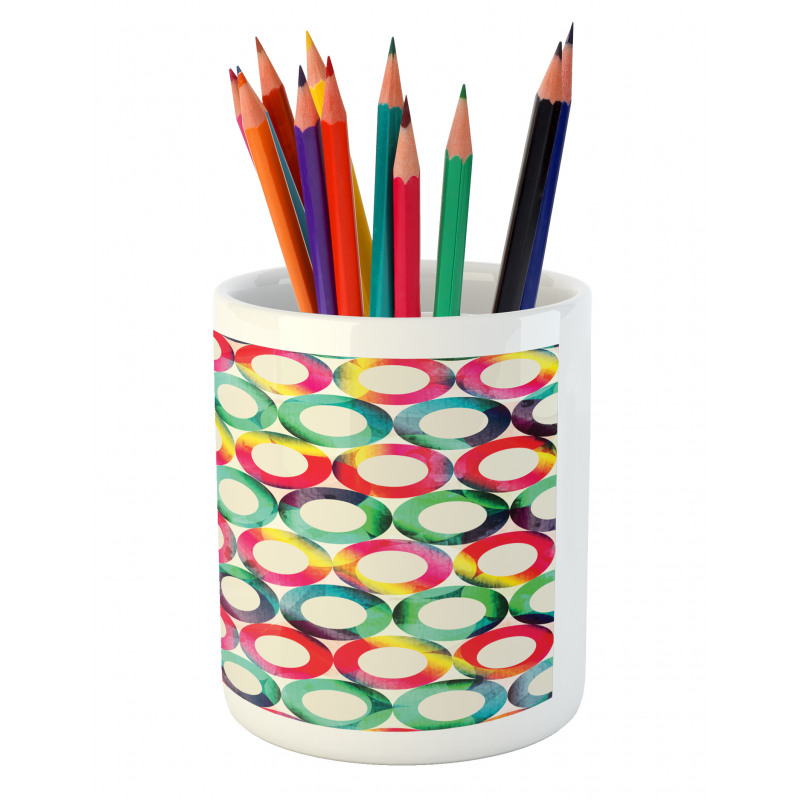 Retro Spots Pencil Pen Holder