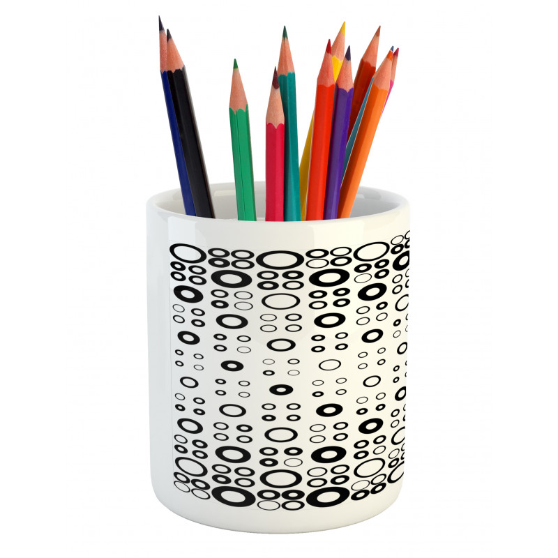 Vortex Disc Shapes Pencil Pen Holder