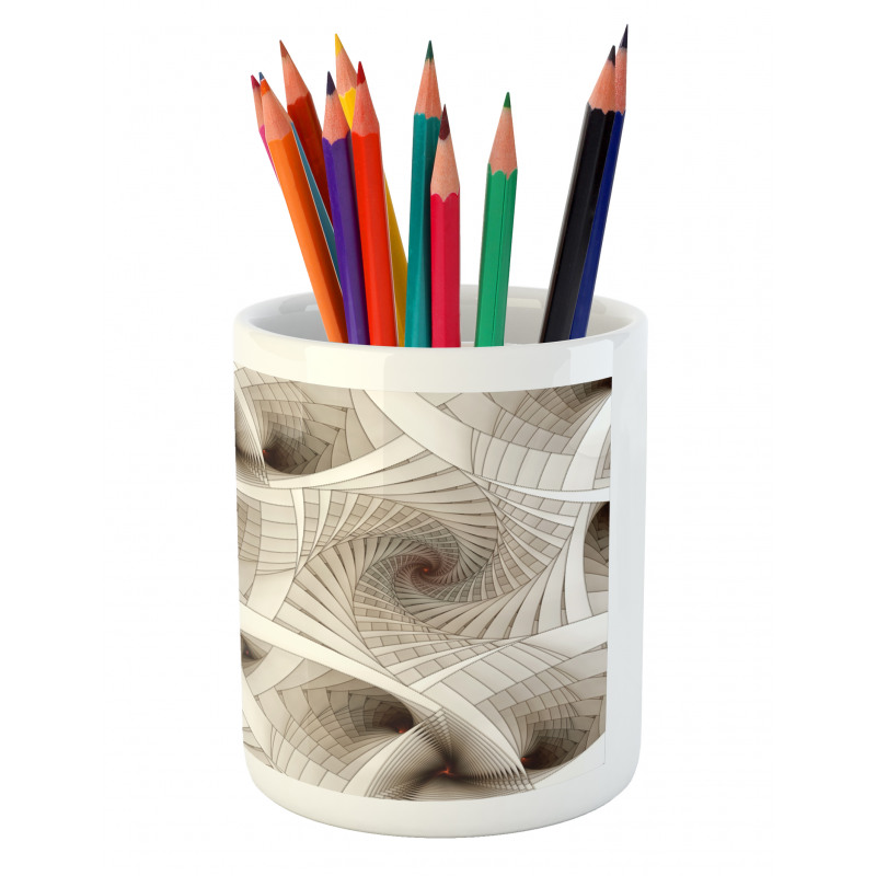 Abstract Digital Style Pencil Pen Holder