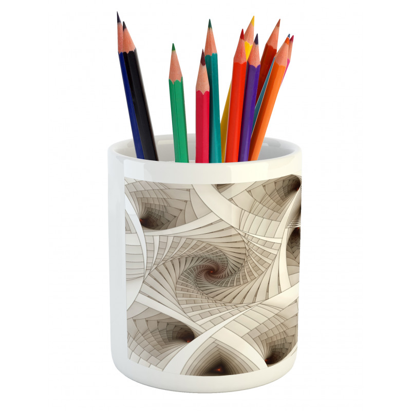 Abstract Digital Style Pencil Pen Holder