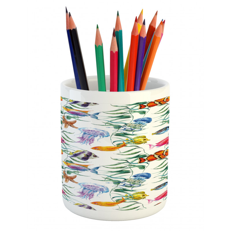 Watercolor Underwater Pencil Pen Holder