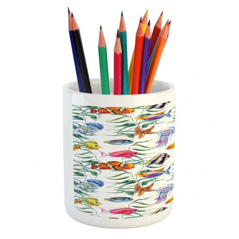 Watercolor Underwater Pencil Pen Holder