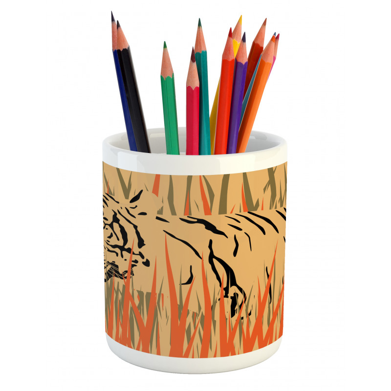 Tiger Jungle Pencil Pen Holder