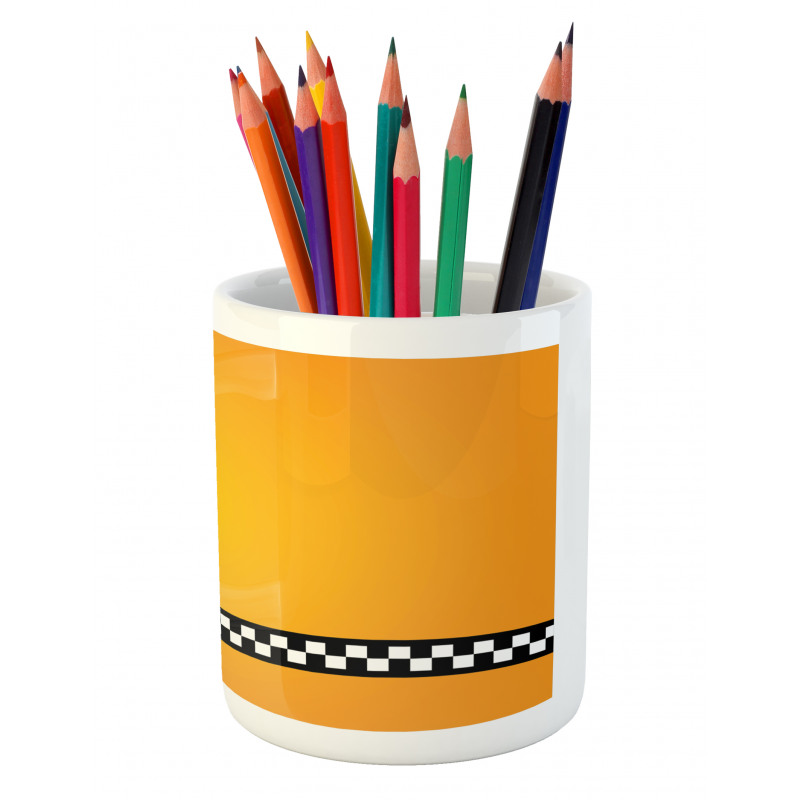 Yellow Cab Artdeco Pencil Pen Holder