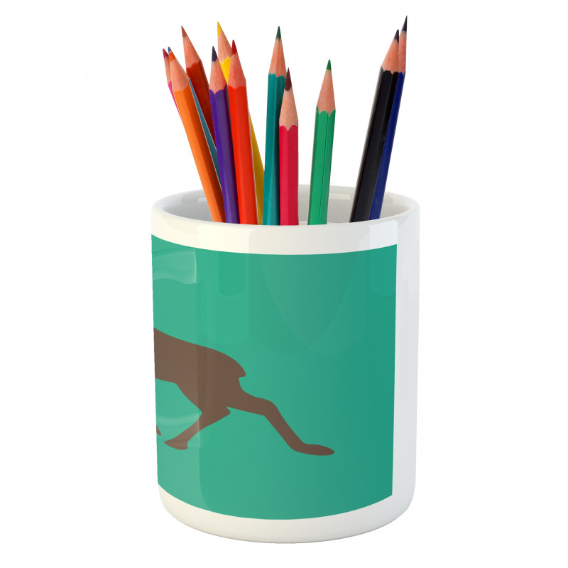 Deer Family and Antlers Pencil Pen Holder