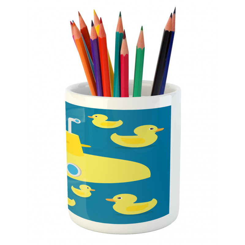 Yellow Submarine Pencil Pen Holder