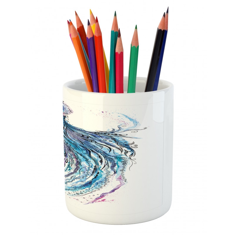 Aqua Colors Creative Pencil Pen Holder