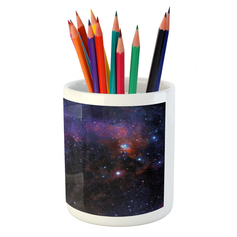 Mother Baby Nebula View Pencil Pen Holder