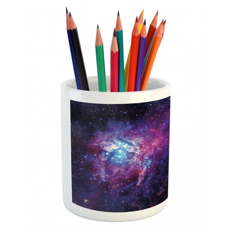 Mother Baby Nebula View Pencil Pen Holder