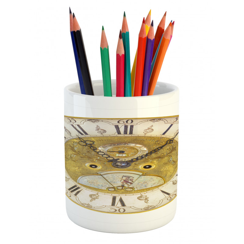 Ornamental Roman Digits Pencil Pen Holder