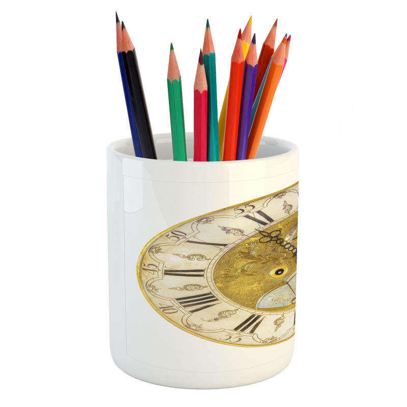 Ornamental Roman Digits Pencil Pen Holder